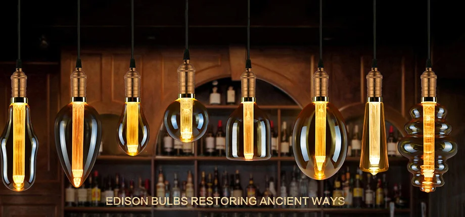 AC65-265v 3 Вт E27 теплый белый edison брелок в виде тыквы для пчелиных сот Ретро светодиодные лампы накаливания