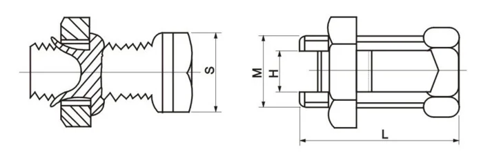 Split bolt wire connector clamp