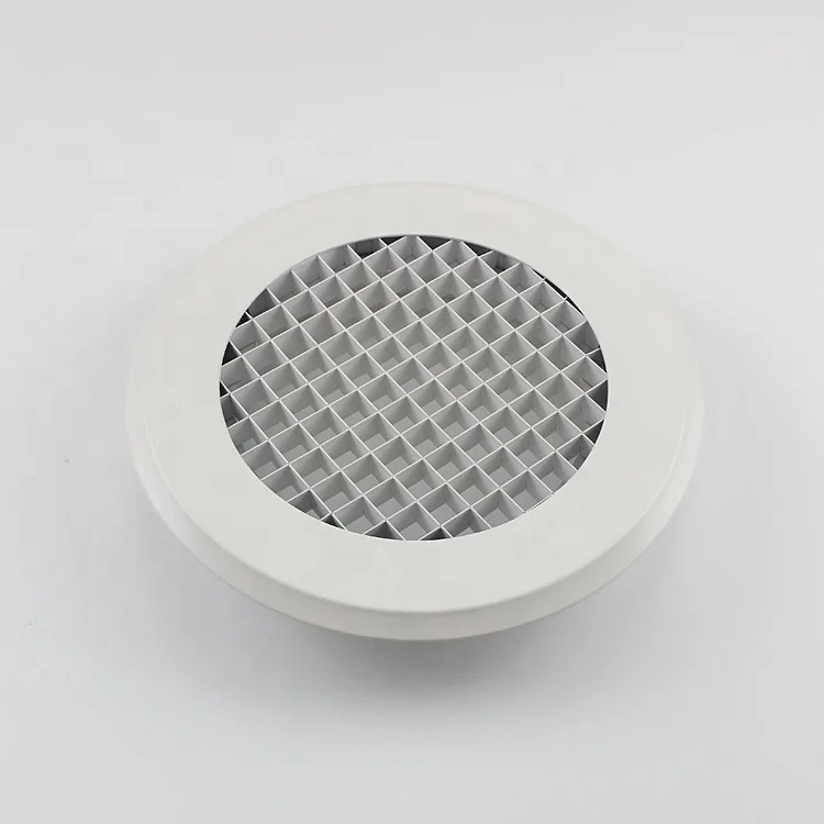 Hvac round egg crate aluminum circular eggcrate return ceiling air grilles