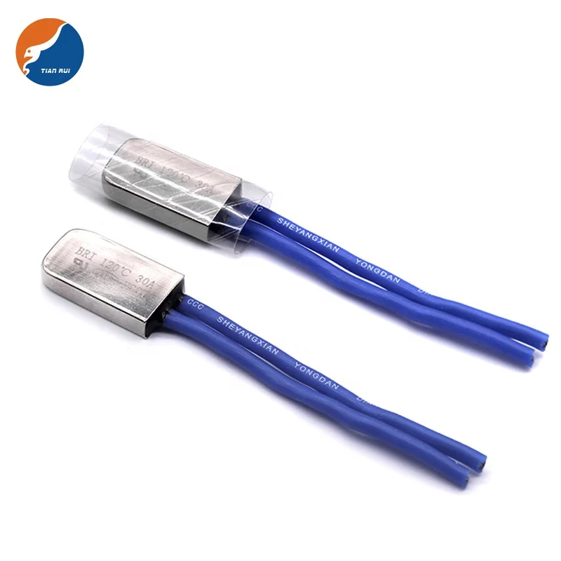 High Current 16A 20A 25A 30A 35A 40A 50A 250V 380V BR BRI Temperature Switch Thermal Protector for Pump Motor Transformer