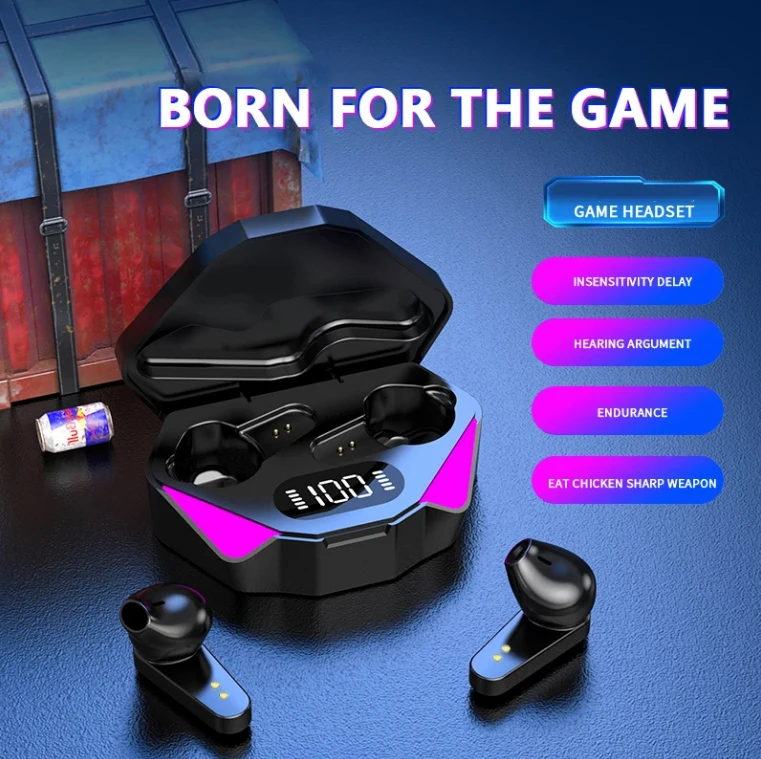 Новинка 2022 100%, игровые наушники Super Extra Bass, профессиональные игровые дорожные наушники X15 TWS BT 5,0, игровые наушники-вкладыши
