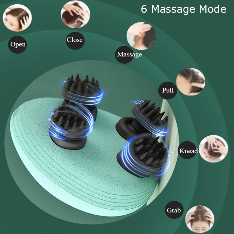 Vibrating Scalp Massager Electric Scalp Massager Waterproof IPX7 Hair Scalp Massager Wholesale Bi-win Low-noisy Below 55db Head