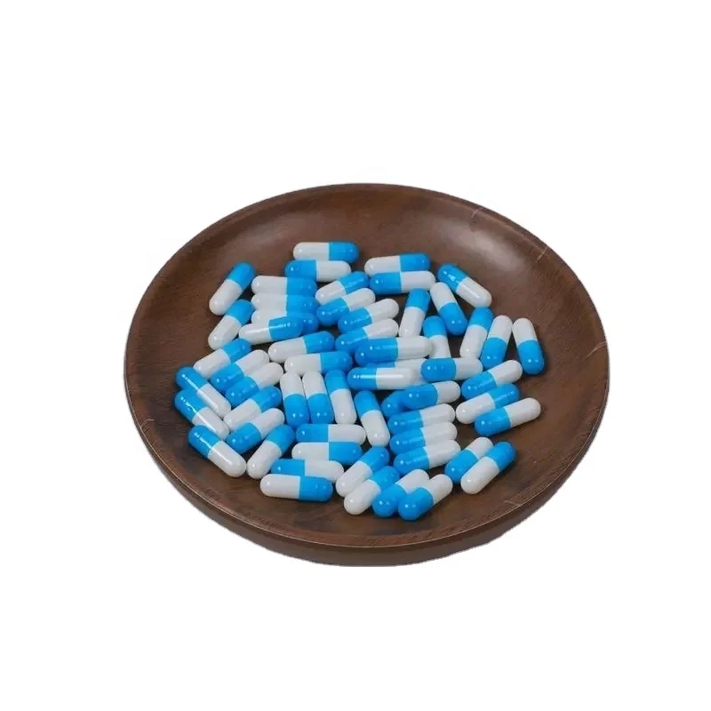 High Quality Blue&white Pharmaceutical Empty Capsule Shell Hard Gelatin Capsules Size 00 0 1 2 3 4