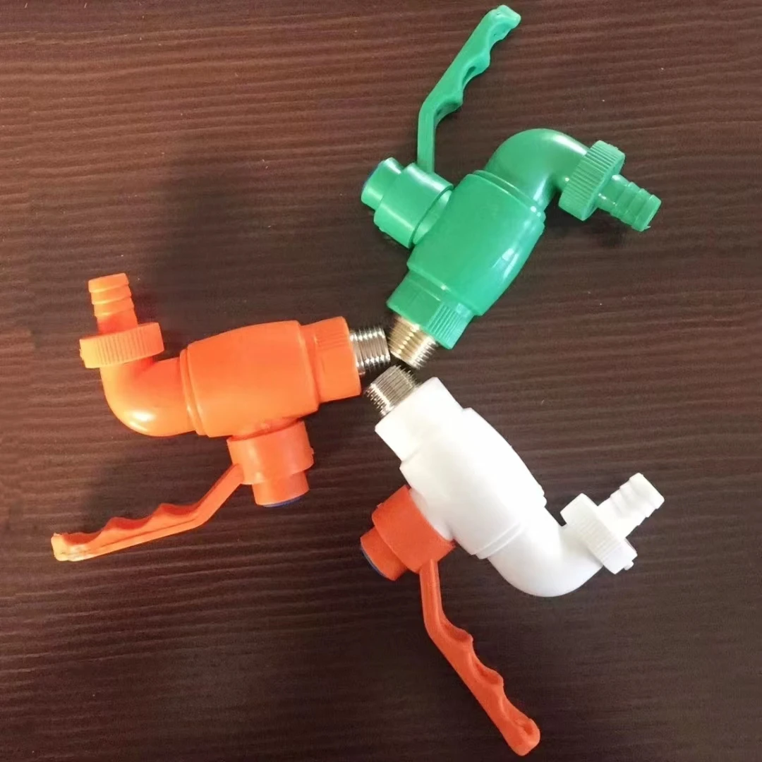 LJ-238 115g Factory Supply high quality plastic handle iron plastic turkey bibcock turkey tap turkey faucet