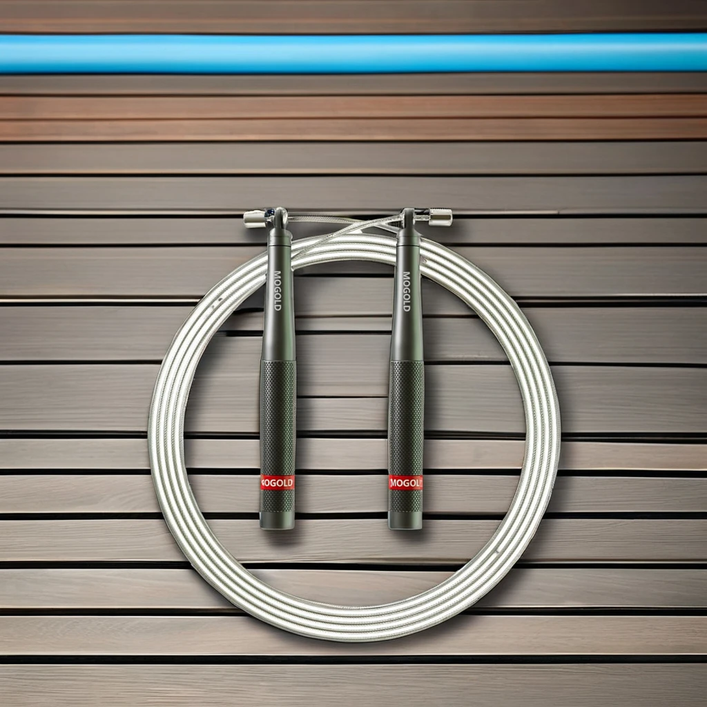 Ultra  light speed jump rope for man women fitness weight loss with metal handle and bare steel cable 1.5 mm thick skipping rope