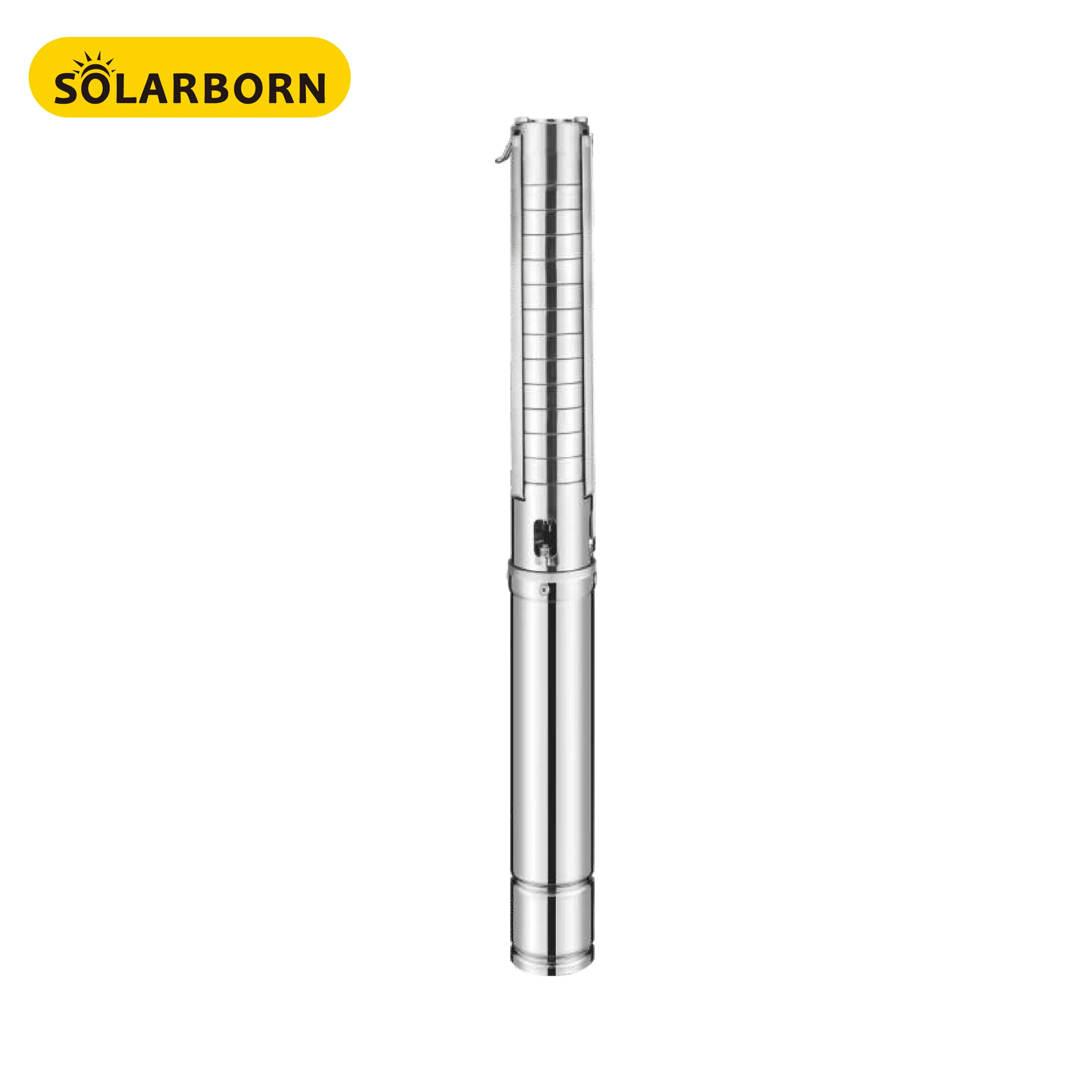 Solarborn kit submersible centrifugal dc power 3hp system inverter solar water pump for deep well