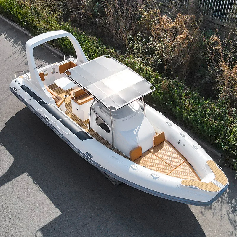 Liya 27 feet 8.3 meter semi rigide bateau rib boat fishing boat with 250hp Outboard Motor