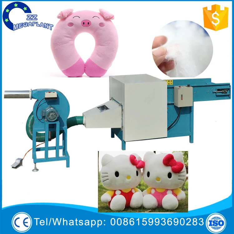 90kg/h Fiber Opener Polyester Fiber Opening Machine PP Cotton Waste Recycling Carding Machine For Pillow Filling