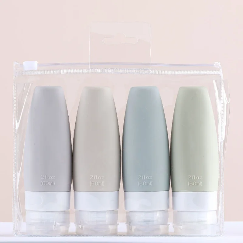 
Anti-leak Silicone Travel size Bottle warmer Kit cosmetic shampoo lotion spray Bottle BPA Free squeeze Bottle 