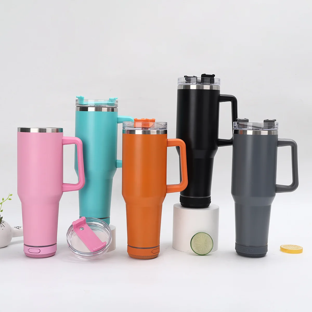 40oz bluetooth speaker tumbler with bluetooth travel 40oz stainless steel tumbler insulated water bottle