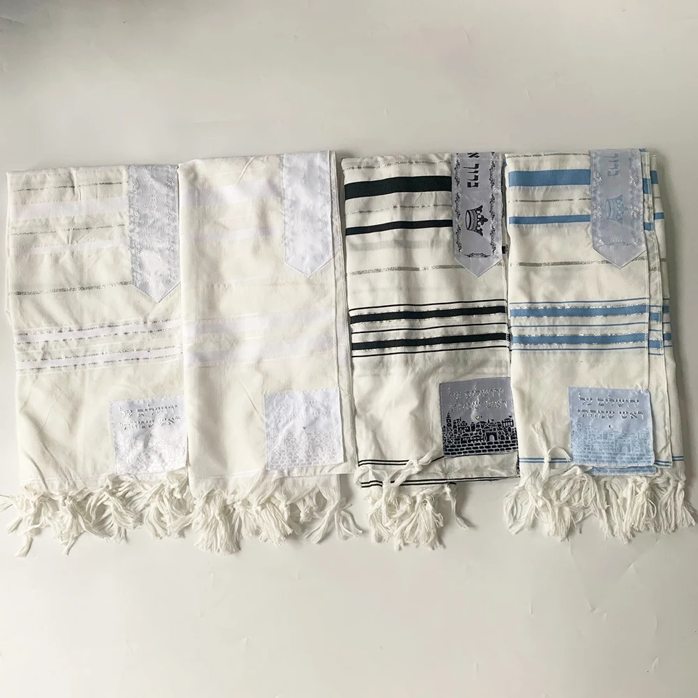 4 вида цветов 100*130 см оптовая продажа от производителя; 4 вида цветов talit jerusal de Израиль еврейская шали для молитвы еврейской шарф tallit