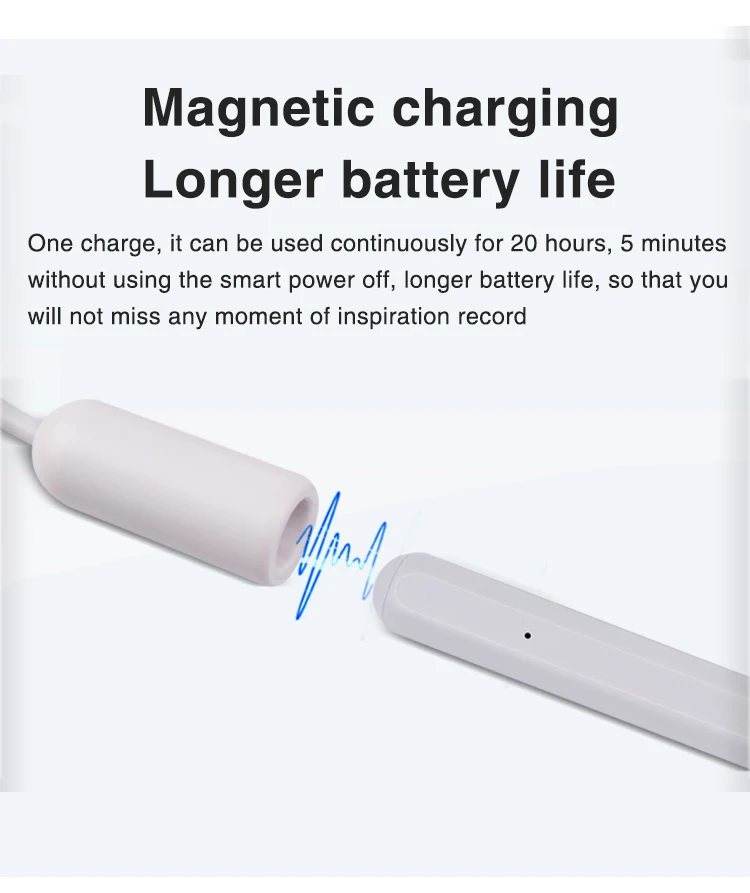 Factory well-sales light screen anti-mistouch custom active capacitive magnetic charging stylus pe for ipad tablet