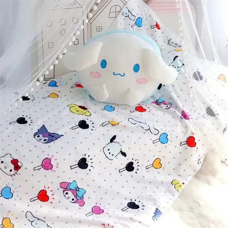Jm KT My Melody Pompompurin Cinnamoroll  Anime Plush Toys Pillow Office Kawaii Room Decor Cute Gift 40cm
