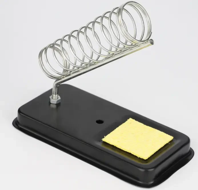 XYB Electric Soldering Iron Stand Holder Metal Pads Generic High Temperature Support Station Solder Sponge Clean Soldering Iron