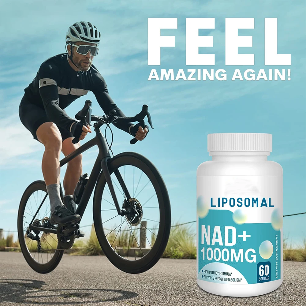 Liposomal NAD+ Supplement 1000 mg Highest NAD Pontecy Max Absorption Pure NAD Capsules Pills Softgels Private Label