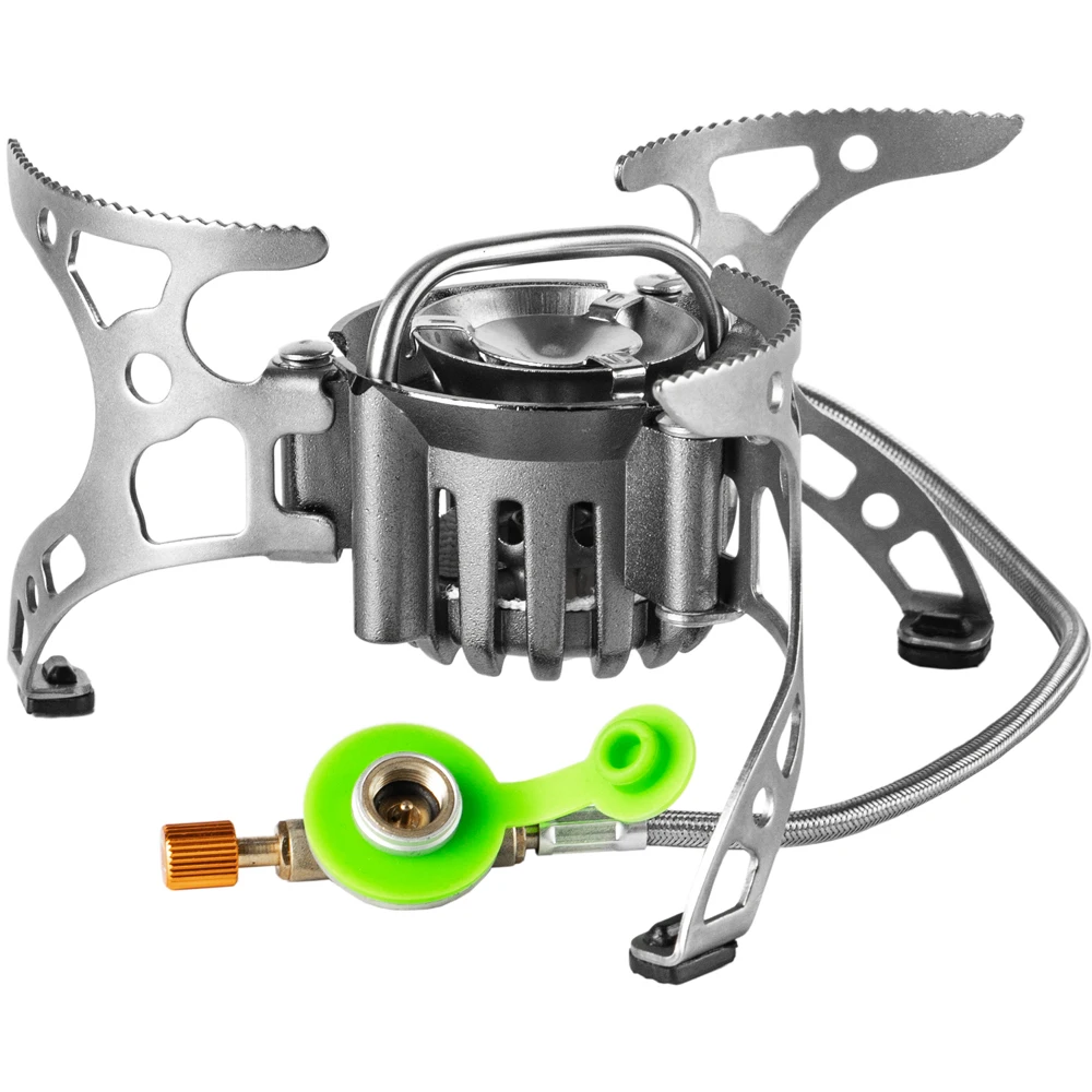 Outdoor camping pellet stove easy for spread oil and gas windproof Burner