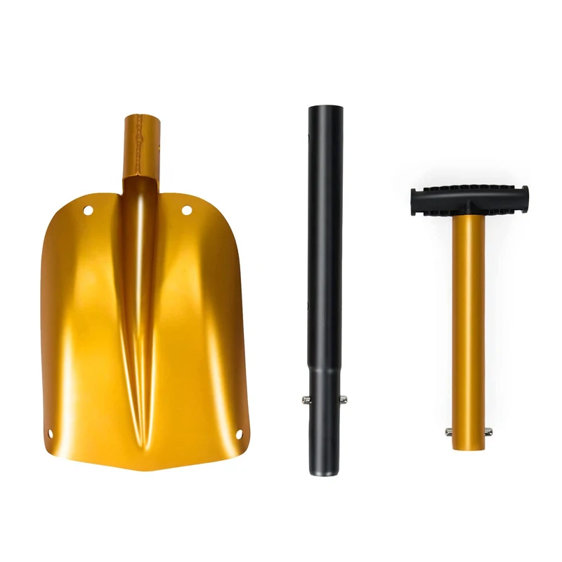 Free Sample Portable Lightweight Aluminum Utility Snow Shovel Collapsible Mud Snow Removal Shovel Spade
