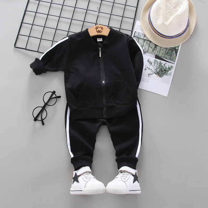 Bulk New Style High Quality Wholesale Fashion Outfits Spring Solid Color Kids Children Clothing Sets Baby 2 Years Girl Clothes