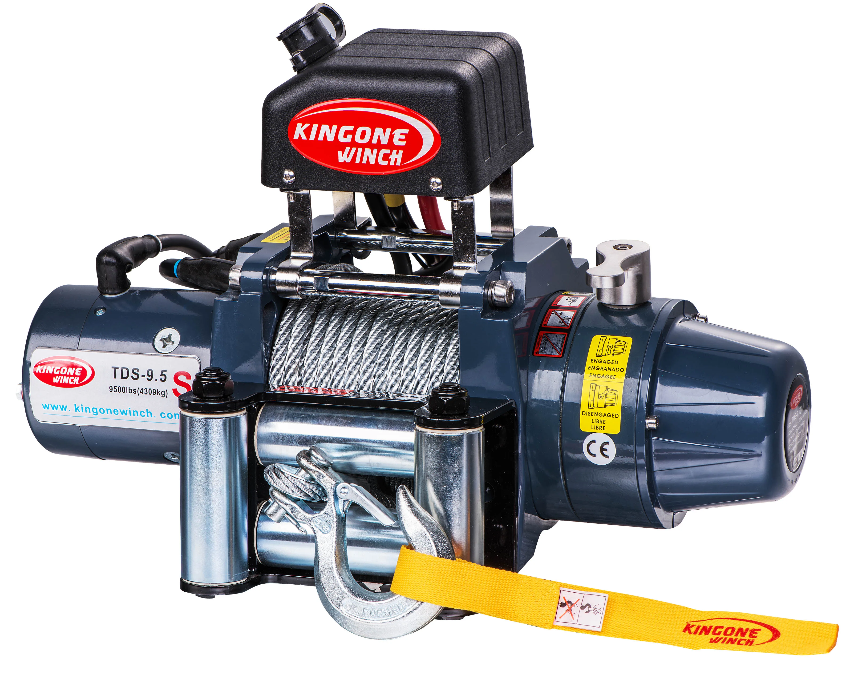 Recovery TDS-9.5S short drum 9500LBS 4x4 electric winch for wrecker truck