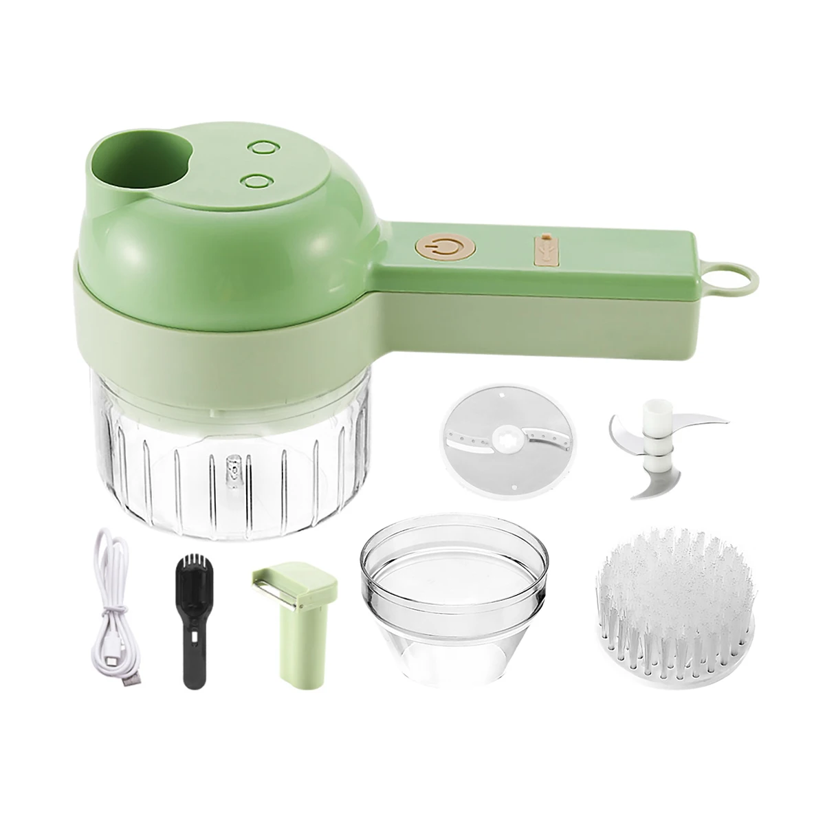4 In 1 Handheld Electric Vegetable Cutter Set kitchen tool ginger garlic vegetable chopper