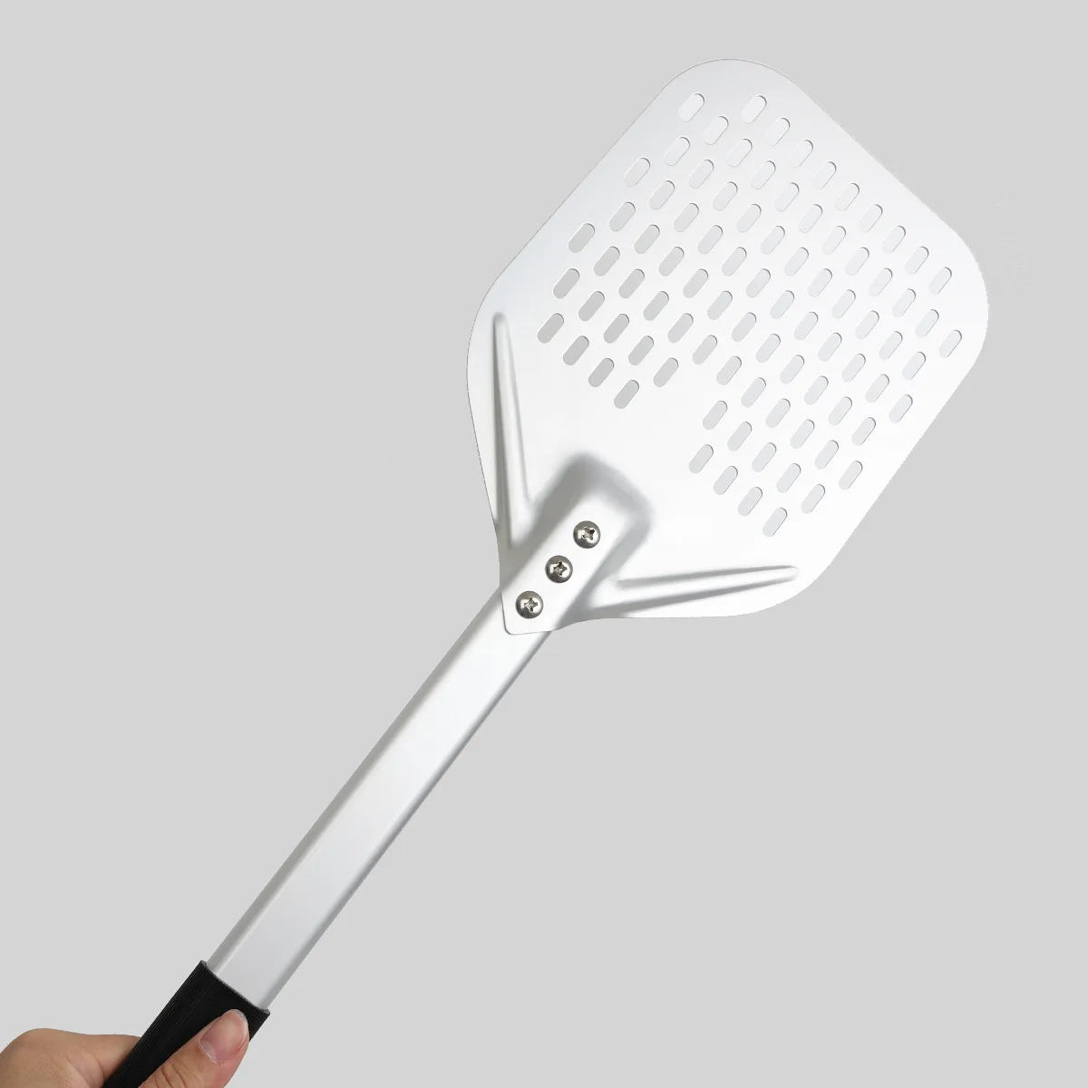 8 inch 10 inch square punching pizza shovel European package transfer shovel thick aluminum alloy hard film anode flip shovel