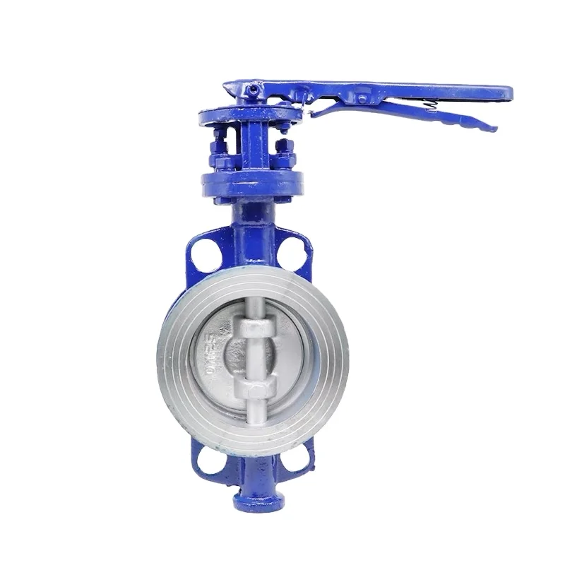 wholesale fm approved factory manufacture D71H-16C cast steel handle wafer type butterfly valve