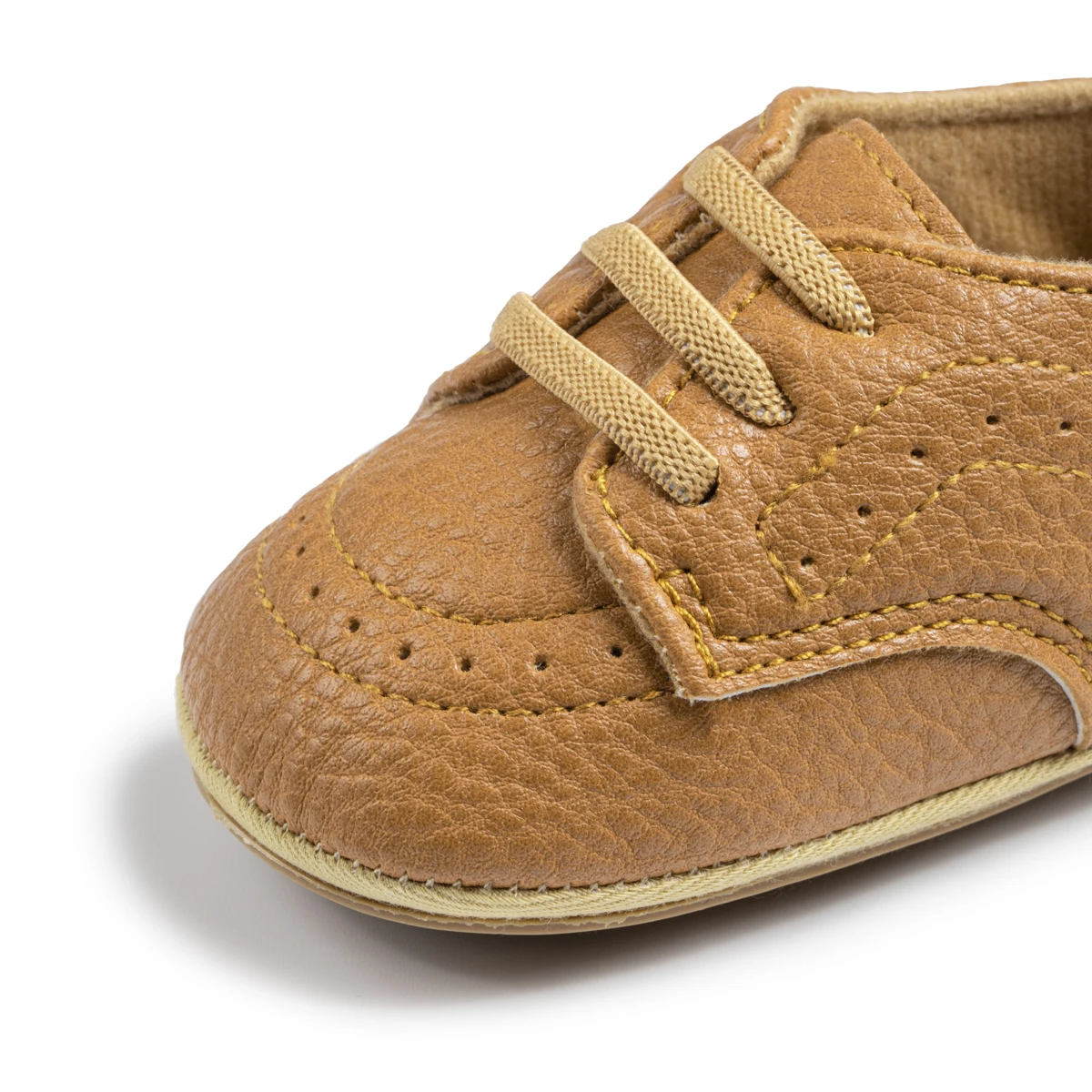 Low Moq Logo Customize Leather Upper Walking Shoes Baby Boy Dress Shoes Oxford  Rubber Soft Sole Baby Casual Shoes