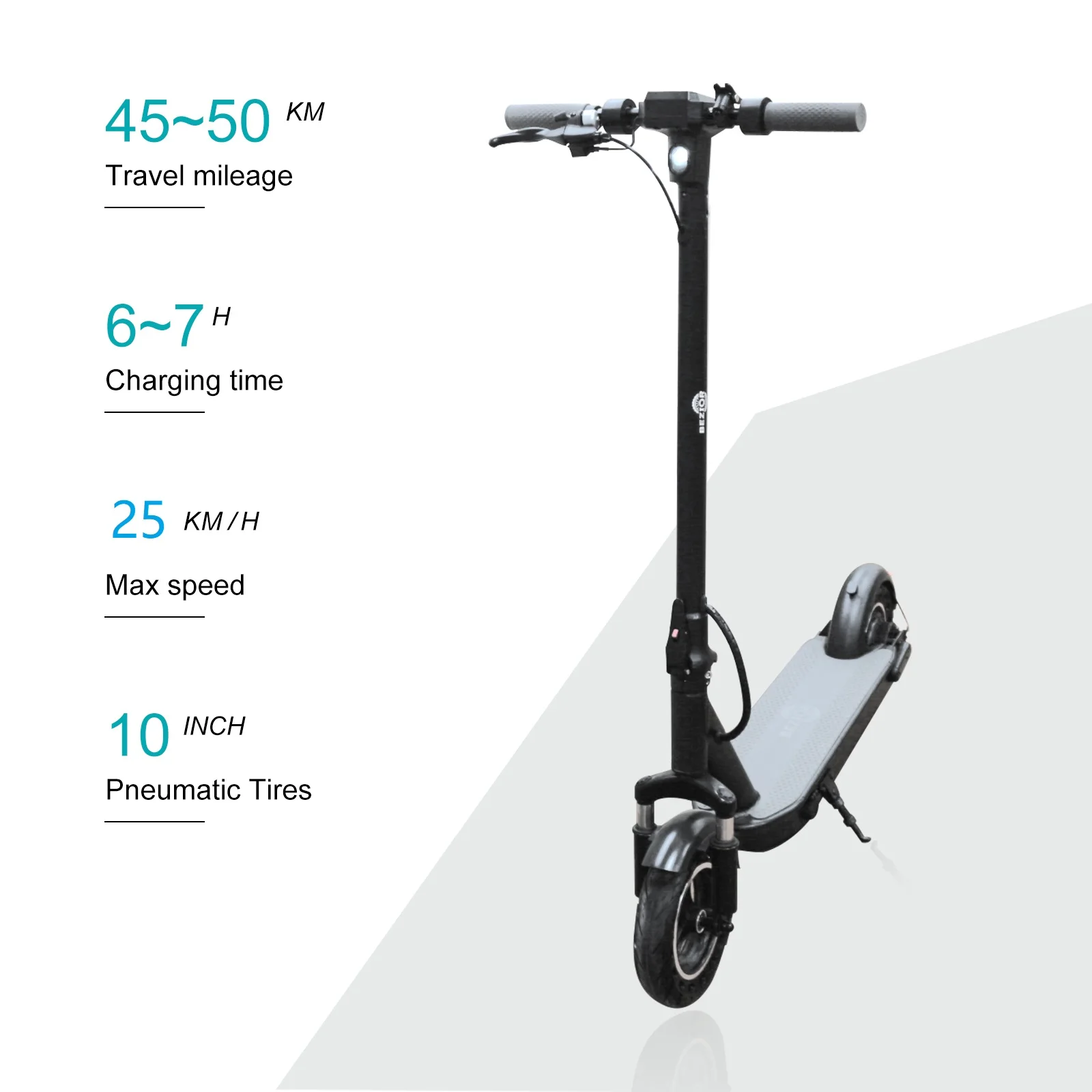 Free Shipping 10 inch 500w Folding Electric Scooter Bezior S500 MAX 25km/h 48V 15Ah Battery Adult Off Road Electric Kick Scooter