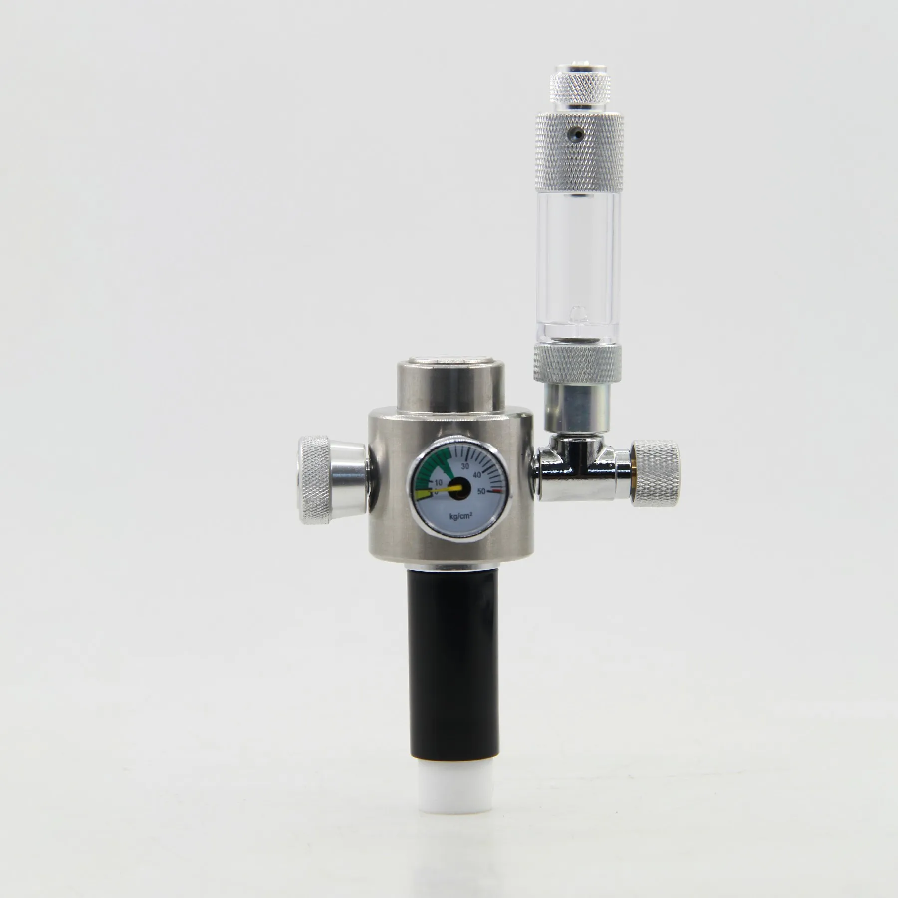 DEM C01-10-600 4L  Stainless Steel  Single Gauge  Aquarium  CO2 Cylinder Generator