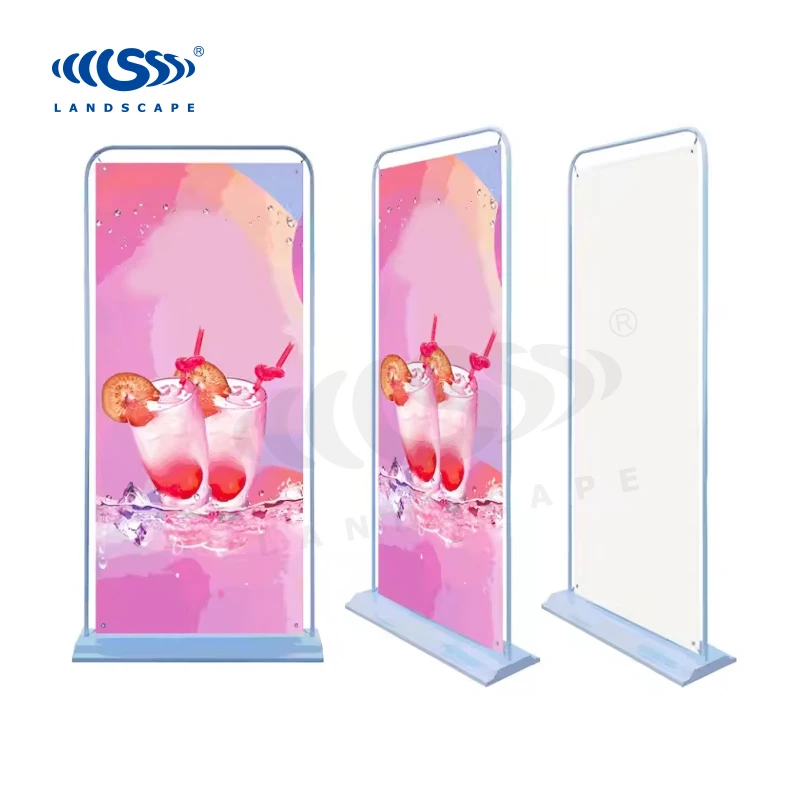 Door-Type Display Rack 80x180 Poster Banner Billboard Board Vertical Floor Standing Opening Custom Roll up