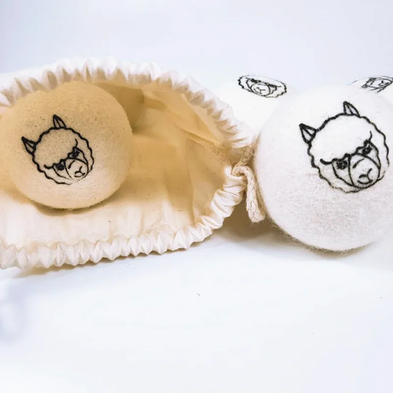 Хит продаж 2022, экологически чистые фетровые сушильные шарики из органической шерсти для прачечной