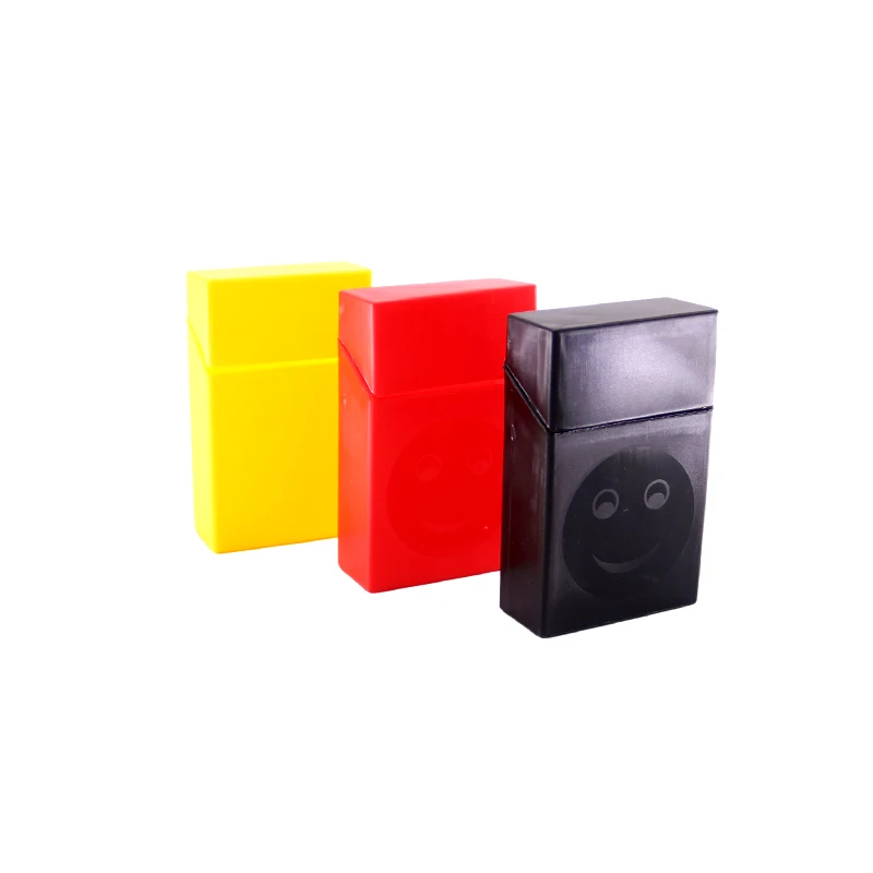 20 pieces of soft pack hard shell plastic multi-color whole pack of cigarettes cigarette box case small items storage box