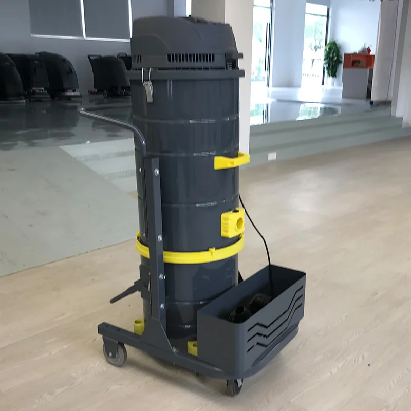 3-motor 3600W 160L High Quality Wet and Dry Industrial Plastic Tank Vacuum Cleaner