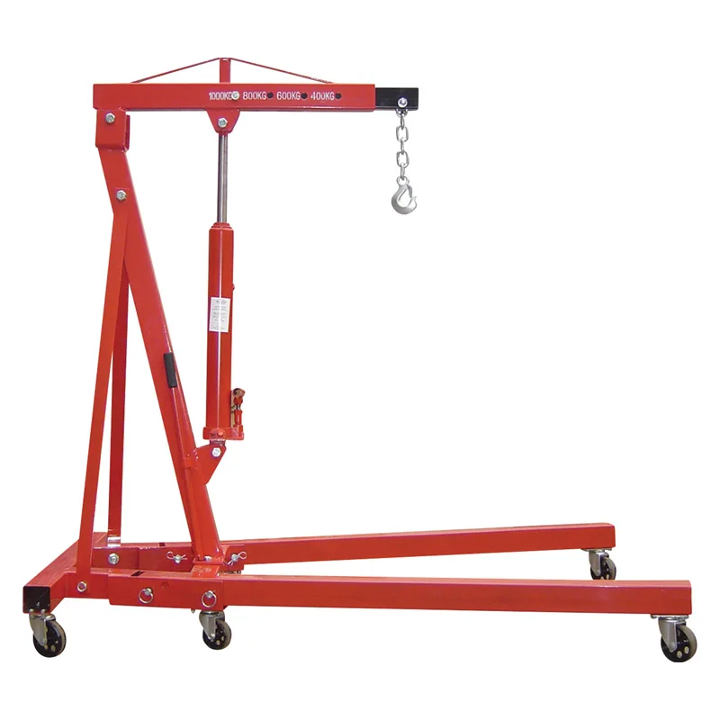 workshop hydraulic shop crane 1ton engine crane in stock