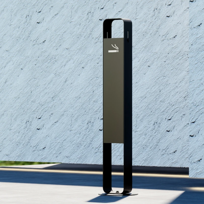 Standing cigarette ashtray Cigarette Butt Disposal Commercial Cigar AshTray Outdoor smoking Area large capacity Windproof