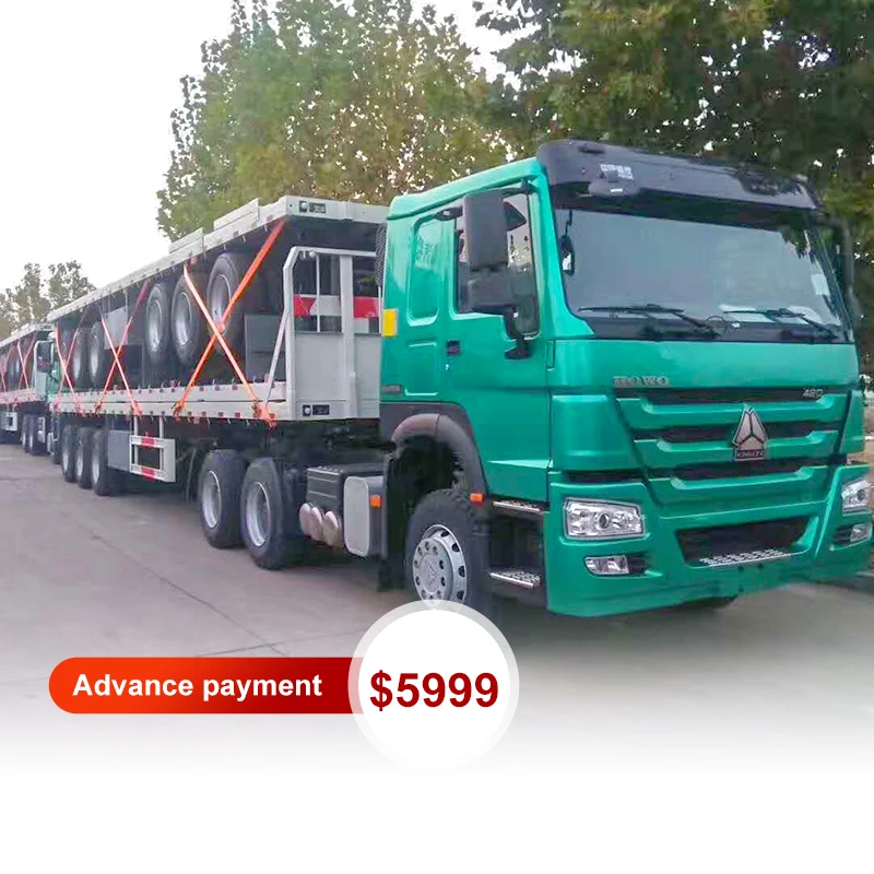 HOWO Sinotruk Trailer Tractor Sino 6x4 Head Trailer Flatbed Semi Heavy Duty Tractor Truck for Tanzania