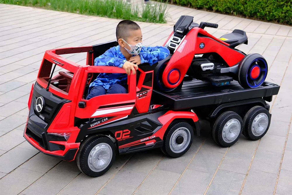 
Hot Selling Kids Electric Toy Car Children Truck Two Seats Toy Electric Car Big Baby Ride On Car 