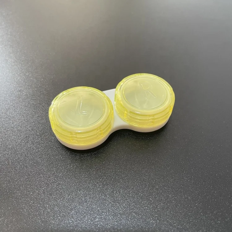 Candy Crystal  Transparent Green Contact lens containers Pink  Contact Lens Cases  CL-K013