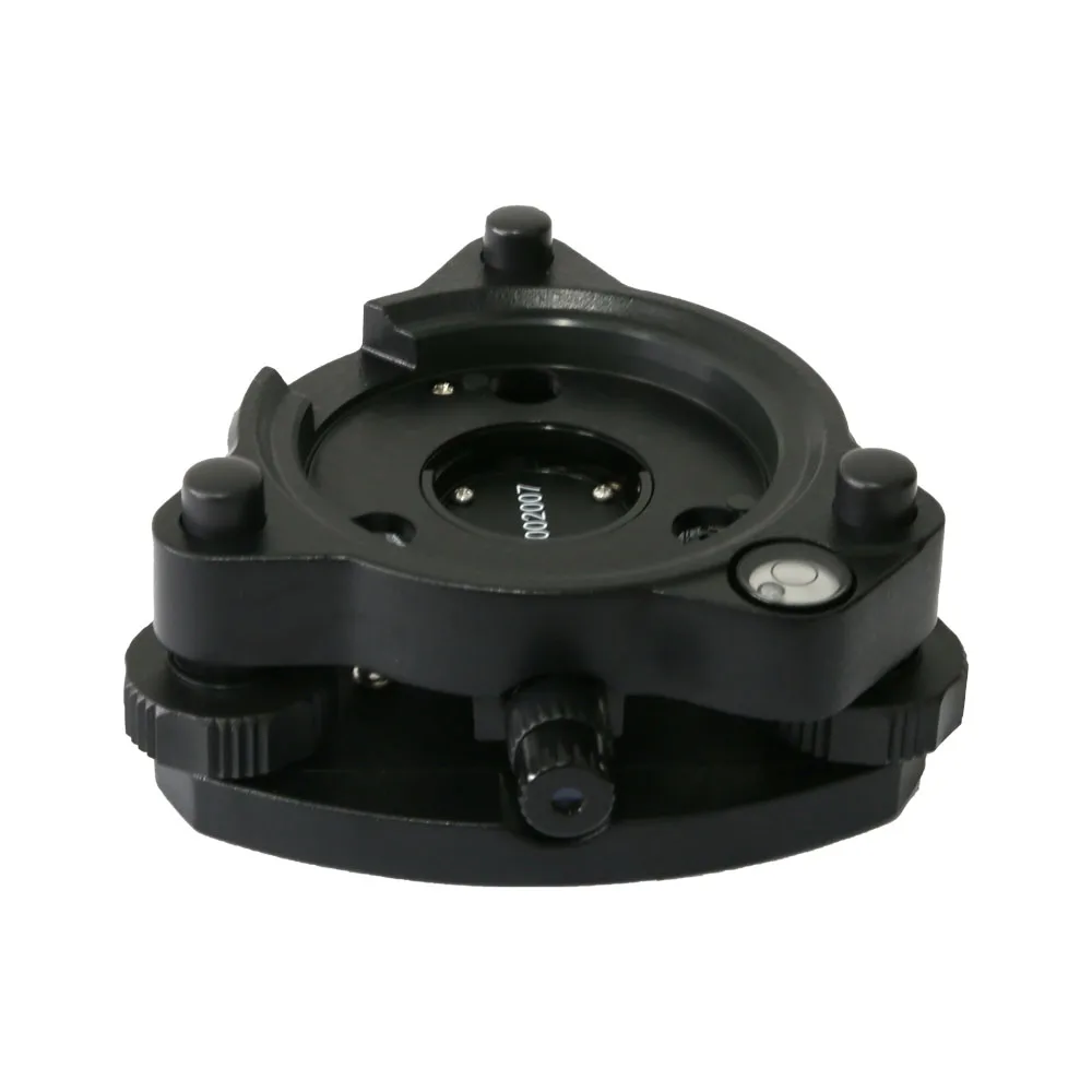 Black Three-Jaw Tribrach with Optical Plummet For Trimble Total Station Prisms GPS RTK
