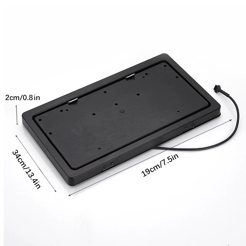 electric stealth vehicle license plates flip cover retractable car license plate frame with remote control