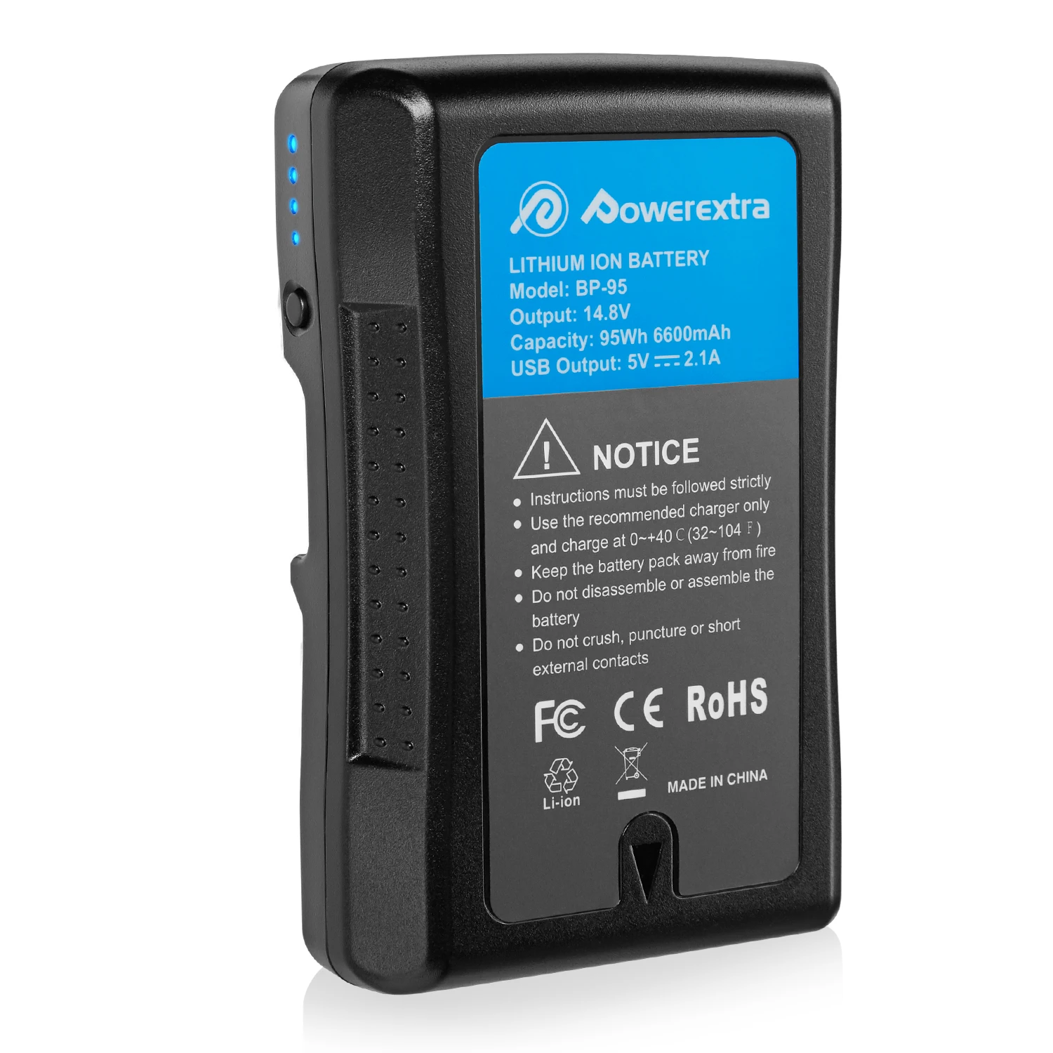 Over 400+ Cycles Led Indicator USB Output Rechargeable 95wh 6600mAh 14.8v V Mount Digital Camera Lithium ion Batteries