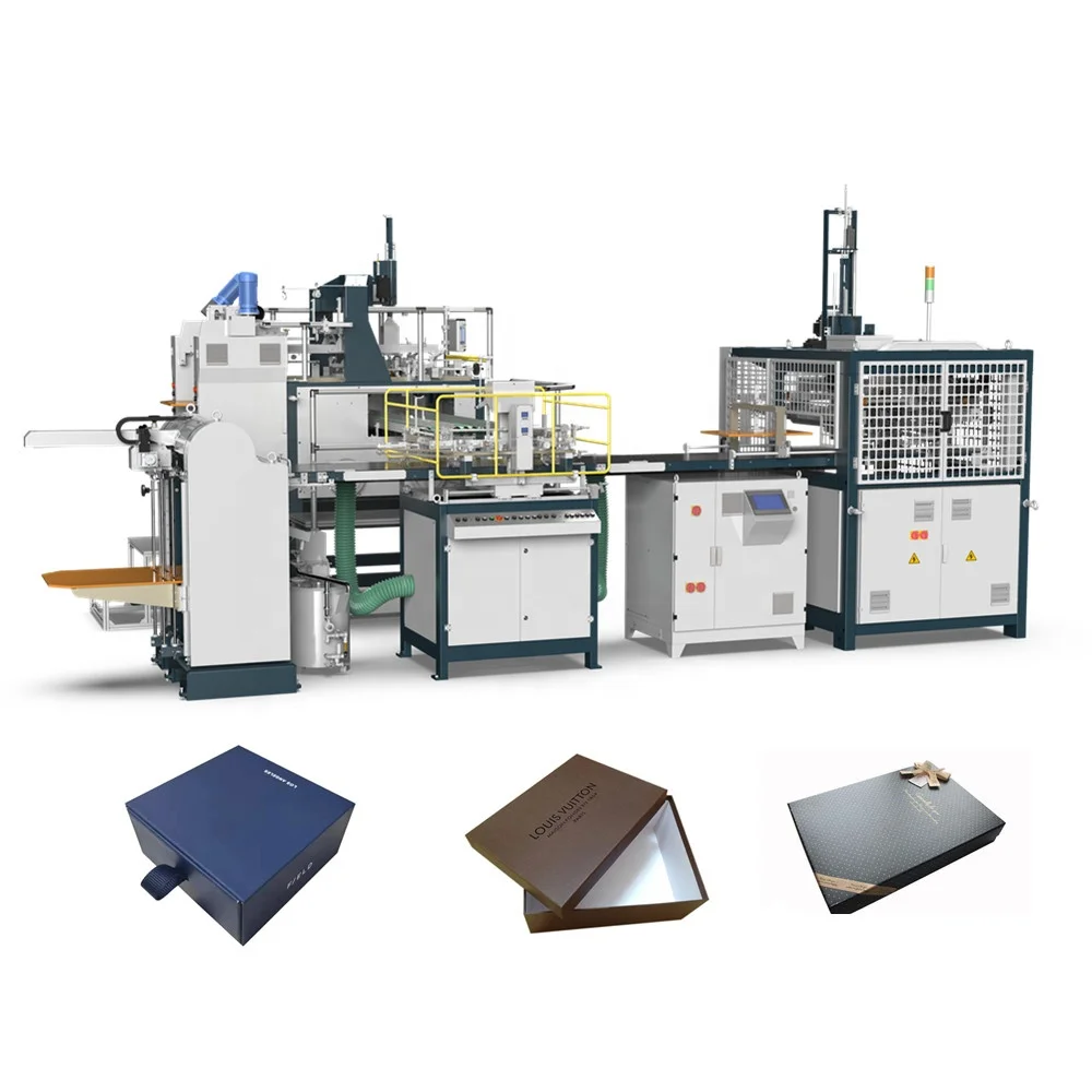 HM-ZD6418C Automatic Gift Box Phone Case Rigid Box Machine in March Expo