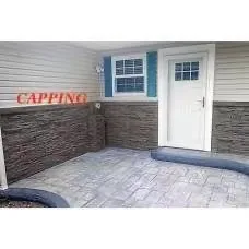 Waterproof factory price PU faux stone matching trim polyurethane interior and exterior cultural stone batten small rock veneer