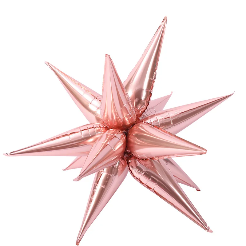 Water Droplet Glow Balloon Gold Silver Explosion Star Activity Birthday Balloon Party Wedding Background Pendant Decoration