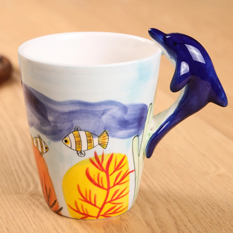 
Decorative 3d Animal Design Ceramic Coffee Mugs Animal Novelty Tea Cups Promotion Factory Price 