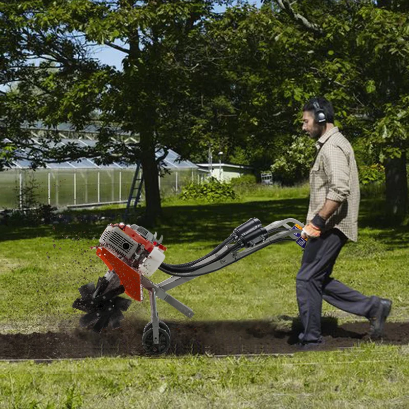 Mini Land Cultivation Machine Farming Agricultural Diesel Roto Rotor Hand Mini Small Tractor Cultivator Tiller