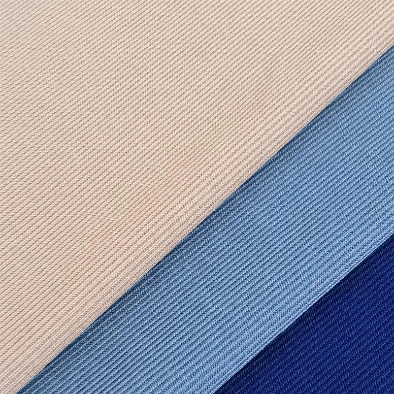 Wholesale 260 G/SM Combed Polyester Span Stretch 1x1 Soft Rib Knitted Fabric for Dresses Shirts Covers-for Girls and Boys