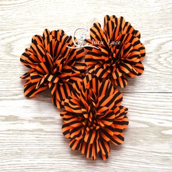 2019 Newest pearl center layer artificial flower with beads- handmade lace/ rhinestone center flowers for Halloween