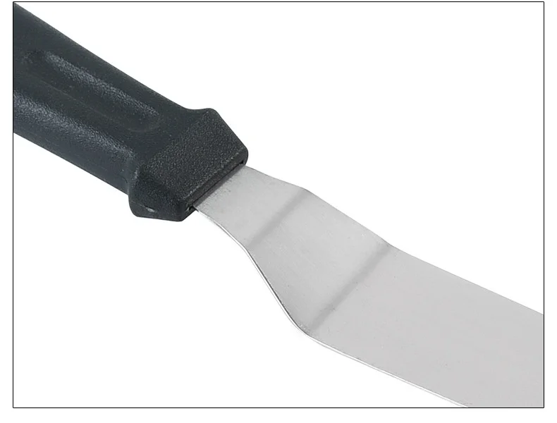 Stainless steel pastry tool cake butter icing spatula decorating cream straight and angled spatulas