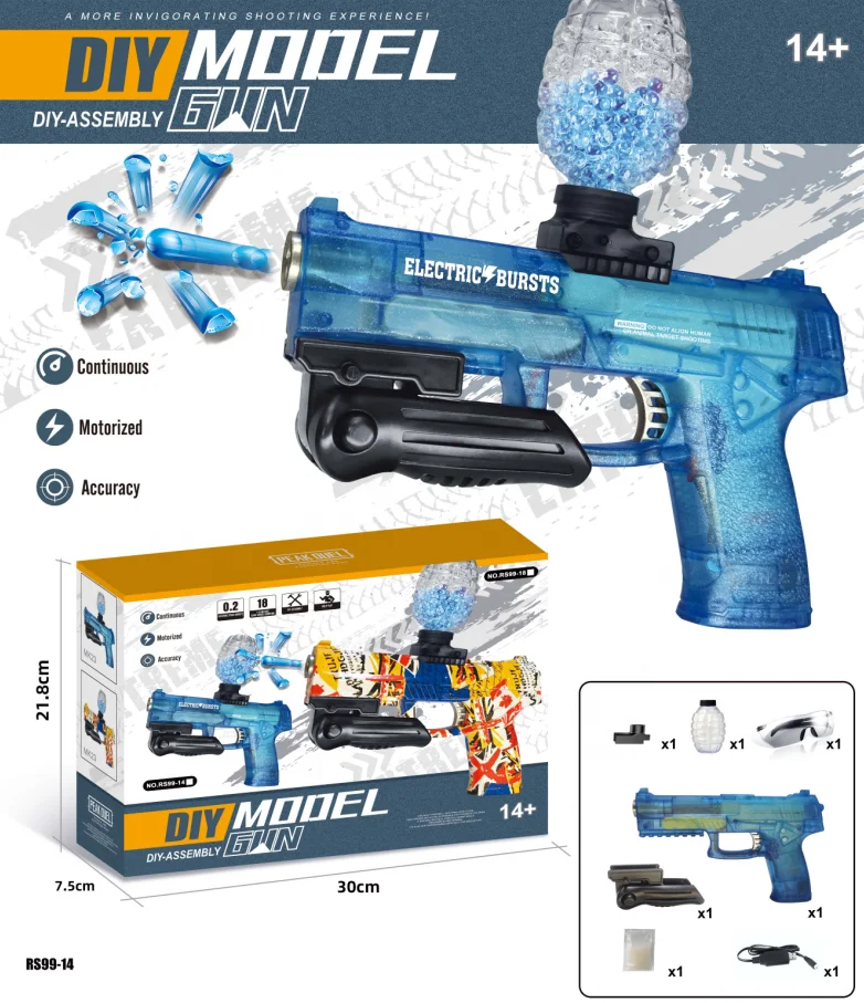 YIWU AULLAN Kids Toy gel Water Ball Gel Gun Automatic Electric Gel M416 AK47 UZI Gun Splatter Ball Gun